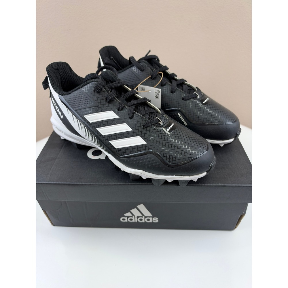 Adidas Icon 7 MD K Kids Baseball Cleats Black White S23919 Size 5 US